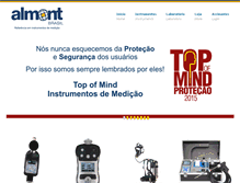 Tablet Screenshot of almont.com.br